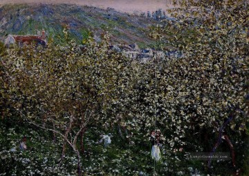 Vetheuil Blühender Pflaumenbäume Claude Monet Ölgemälde